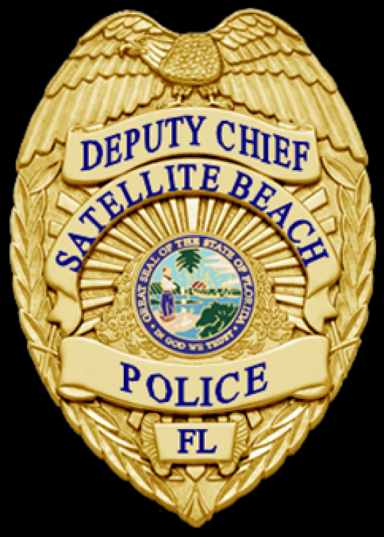SATELLITE BEACH DEPUTY CHIEF BADGE.